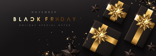 Black friday sale banner layout design template. Advertising Poster design Black friday campaign.