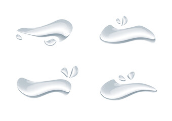 realistic water drop vectors isolated on white background ep61
