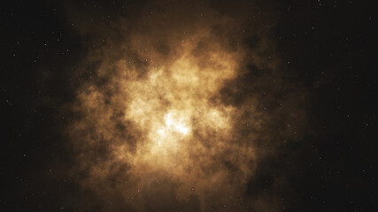 Abstract generated starry sky. Luminous stellar nebula
