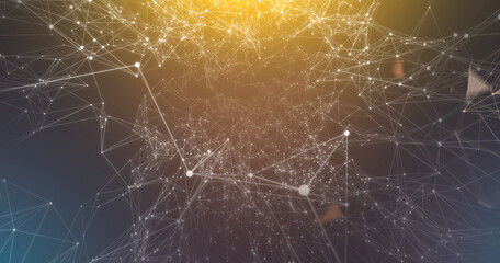 Creative technology abstract line background picture, illustration background, illustration rendering