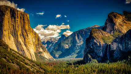 Tunnel view Yosemite Valley National Park USA