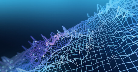 Creative technology abstract line background picture, illustration background, illustration rendering (14)