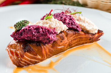 Grilled Salmon with herb