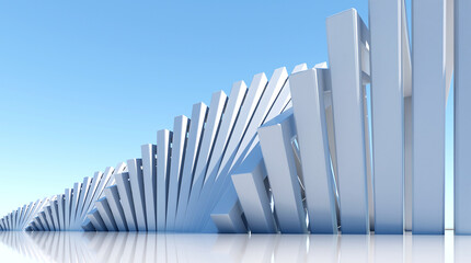 Geometric architectural design space background image 