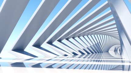 Geometric architectural design space background image 