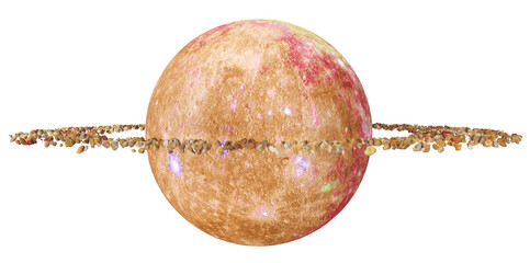 Planet mit einem Ringsystem in einer fernen Welt, Freisteller © Michael Rosskothen