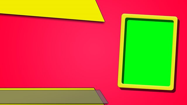attractive colorful green screen banner or poster or intro template with  copy space Stock Photo | Adobe Stock