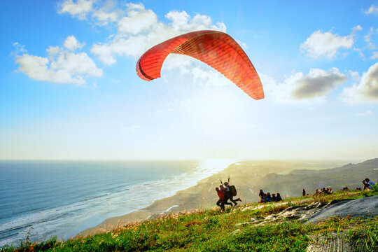 Paragliding in Paralayang Hill 