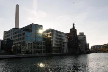 Industriegebäude im Gebiet des  Stadthafens von Münster, Westfalen © Thomas