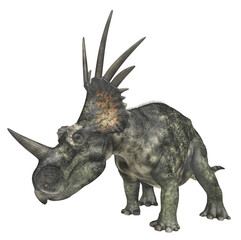 Dinosaurier Styracosaurus, Freisteller