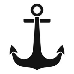 Cruise anchor icon. Simple illustration of cruise anchor vector icon for web design isolated on white background