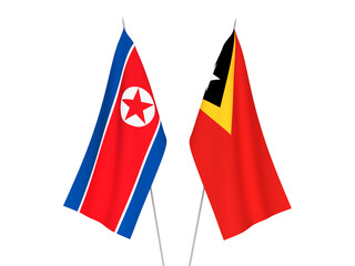 East Timor and North Korea flags