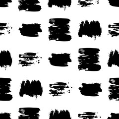 Seamless Pattern with hand drawn scribble smears