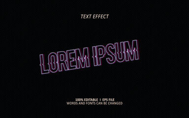 text effect editable