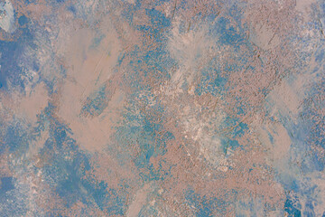 Abstract pastel blue and pink background. Brush and paint marks