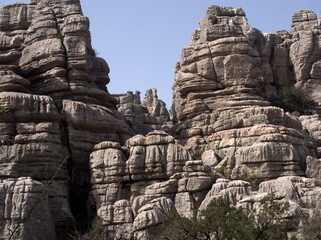 
El Torcal de Antequera Natural Park, limestone formation in the province of Malaga, Spain