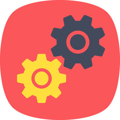 
Setting and configurations with cogs design icon
