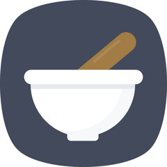 
A pharmacy tool for crushing pills, mortar pestle 
