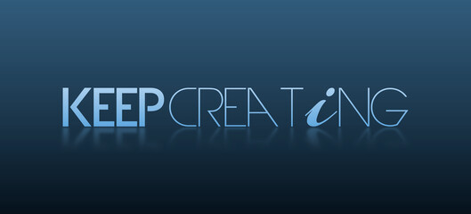 Keep creating con sfondo colorato