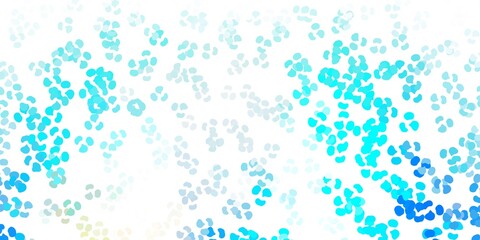 Light blue, yellow vector backdrop with chaotic shapes.
