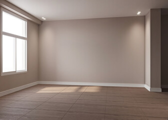 space, room, nobody, empty, new, clean, apartment, living, floor, wall, window, light, day, nice, 3d,render