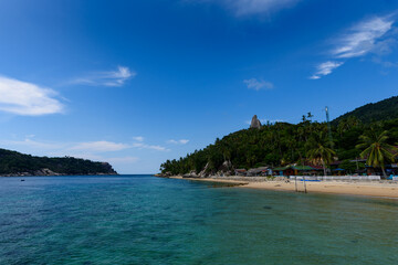 Fototapeta na wymiar Beautiful remote island Pulau Aur near Mersing, Johor, Malaysia