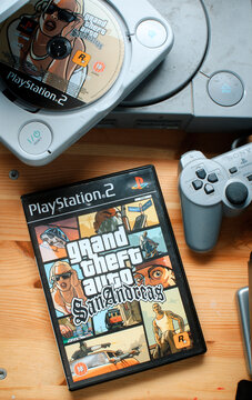 Grand Theft Auto, San Andreas Video Game for the Play Station, Launched in 2004 as the seventh title in the series - 5 September 2006..