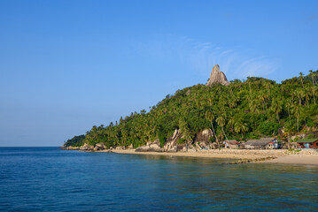 Beautiful remote island Pulau Aur near Mersing, Johor, Malaysia