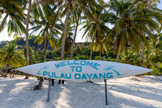Beautiful remote island Pulau Dayang near Mersing, Johor, Malaysia