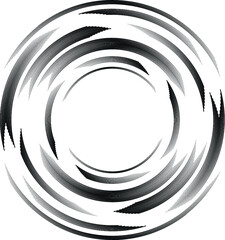 Radial speed Lines in Circle Form for comic books . Explosion background . Vector Illustration .Technology round Logo . Circular Design element . Abstract Geometric shape . Sunburst .