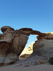 Bridge in wadi rum, jordan