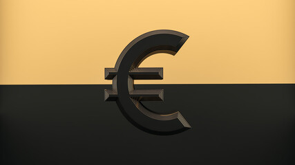 Symbol of euro money. Money concept.