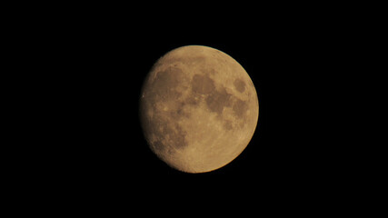 Full moon on a black background.
