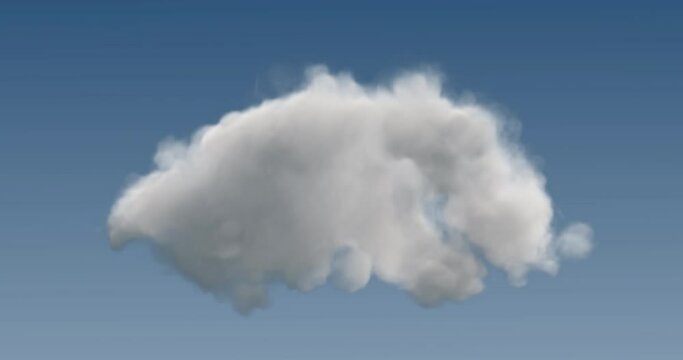 Beautiful Cloud morphing, Seamless Loop, Luma Matte attached, 4K.mov