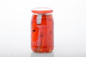 Red pepper isolated on white background. 