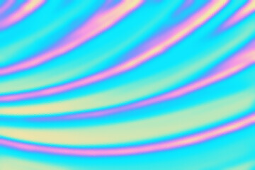 Hologram Background Rainbow Abstract Modern Trend Color Texture for Creative Bright Vibrant Graphic Design, Liquid Fluid Foil Material for 80s, 90s Futuristic Hipster Minimal Style