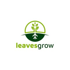 Creative Leaf Concept Logo Design Template. Vector illustration