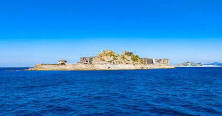 世界遺産　軍艦島　全景