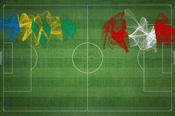 Saint Vincent and the Grenadines vs Peru Soccer Match, national colors, national flags, soccer...