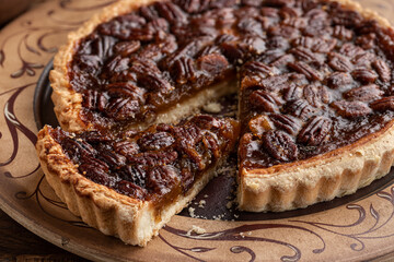 Slice of a Pecan Tart