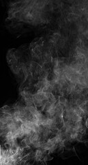 smoke fog on the black background texture pattern isolated