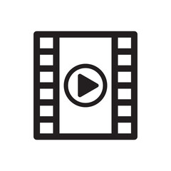 filmstrip icon - Movie reel icon	
