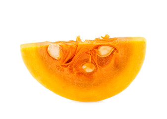 Butternut squash isolated on white background