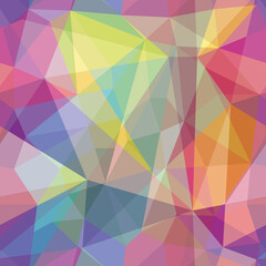 Vector abstract polygonal colorful pattern. Seamless pattern can be used for wallpaper, pattern fills, web page background, surface textures.