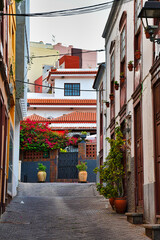 Charming alleys of Tazacorte on La Palma Island