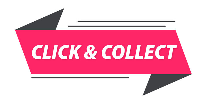click and collect banni&egrave;re rose