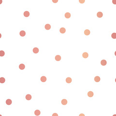 Vector Fun and Festive Rose Gold Confetti seamless pattern background. Perfect for fabric, wallpaper and scrapbooking projects.