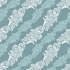 Fototapeta na wymiar Decorative wallpaper pattern with paisley design