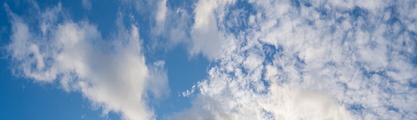 white clouds on blue sky background