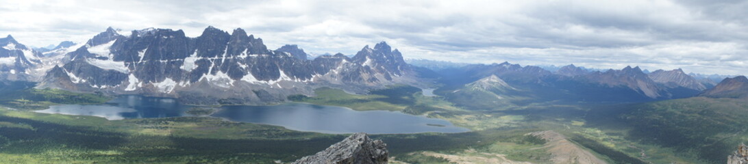 Hiking, climbing and camping in the Rocky Mountains in British Columbia and Alberta, Canada